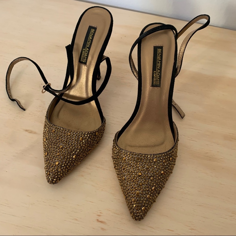 Benjamin Adams Gold Jewel Heel